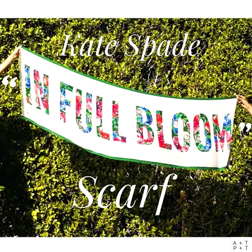 ‼️SOLD‼️ Kate Spade “IN FULL BLOOM” Scarf